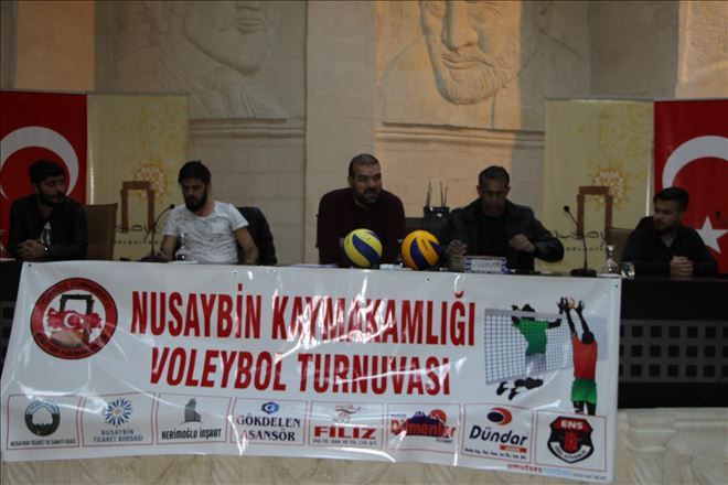 Nusaybin Kaymakamlığı Voleybol Turnuvası kuraları çekildi