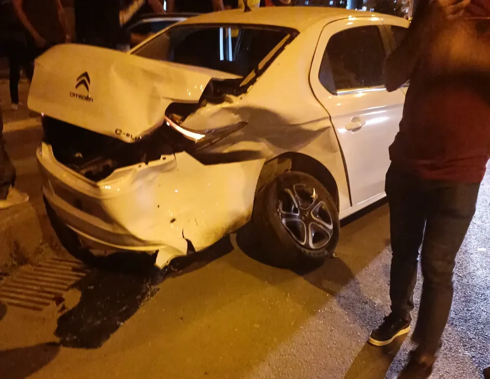 Nusaybin’de maddi hasarlı trafik kazası   