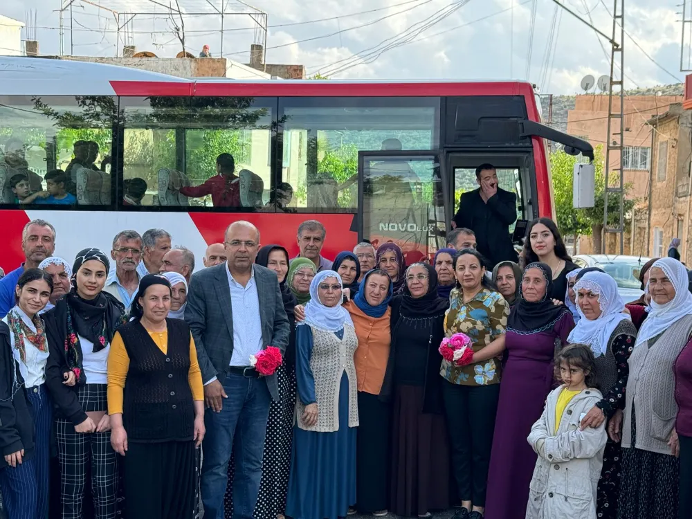 Nusaybin Belediye Başkanların girişimiyle Akarsu’ya halk otobüsü seferleri başladı