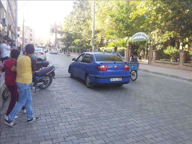 Nusaybin´de sürücünün yaptığı hareket paniğe neden oldu
