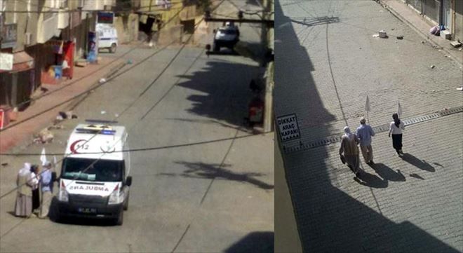 Nusaybin´de Diyaliz Hastası Beyaz Bayrakla Ambulansa Gittiler