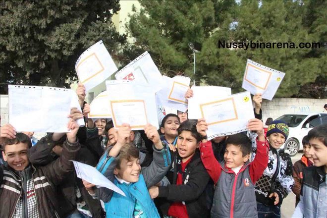 Nusaybin´de Hendek ve çatışma arası karne heyecanı