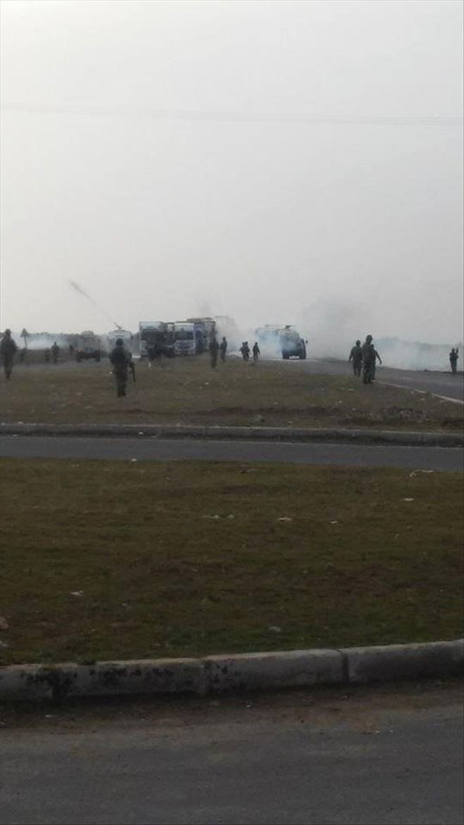 Nusaybin´de Cizre´ye gitmek isteyen gruba müdahale