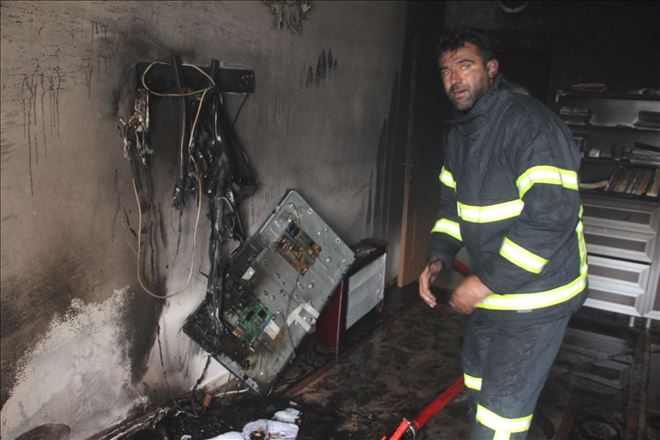 Nusaybin´de Bir Evde Yangın Çıktı