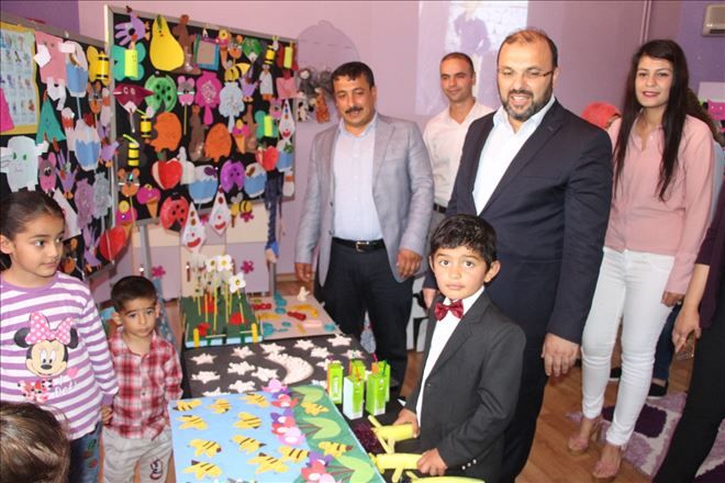 Nusaybin Zübeyde Hanım Anaokulda ´Minik Kalpler Sergisi açıldı