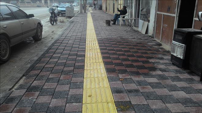Nusaybin´de kaldırımlar, modern taşlarla yapılmaya başlandı