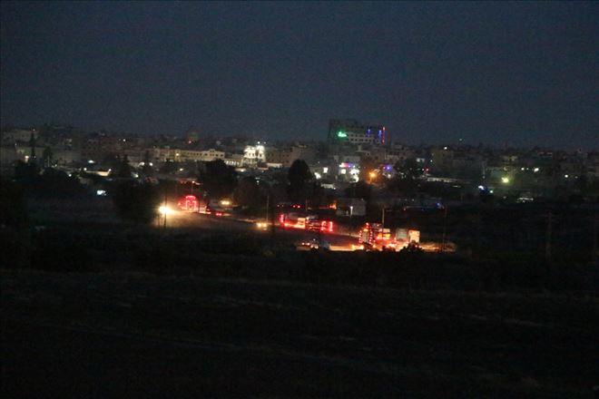 Suriye üzerinden geçen ABD konvoyu, Nusaybin´den görüntülendi