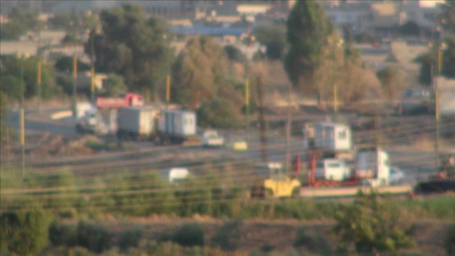 ABD Konvoyunda çok sayıda nöbetçi kulübeleri görüntülendi