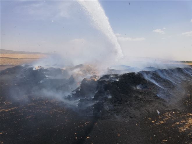 Nusaybin´den 78 ton saman yandı! 