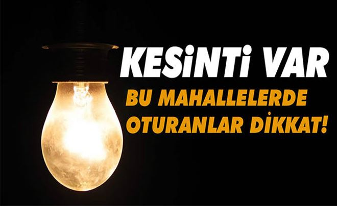 Nusaybin´de ,8 Mahalle´de yarın elektrik kesintisi olacak! 