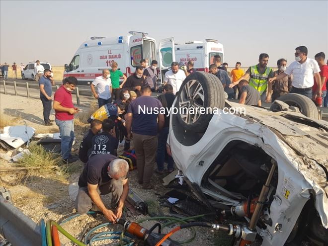 Nusaybin´de trafik kazası, 1 ölü 2 yaralı   