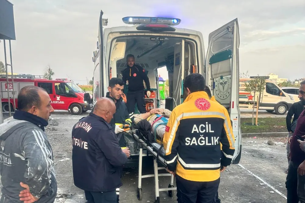 Nusaybin’de inşaat işçisi asansör boşluğuna düşerek yaralandı 