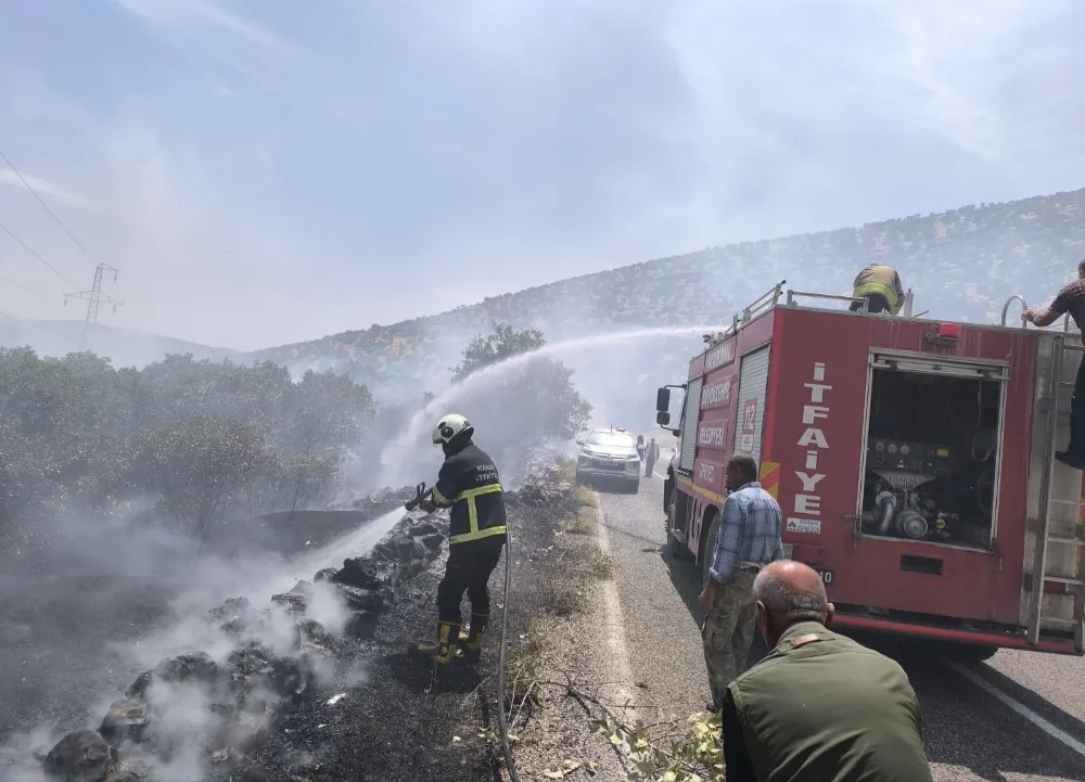 Mardin bölgesinde buğday yangınlarına karşı itfaiye’nin mobil istasyonları 24 saat nöbette başladı
