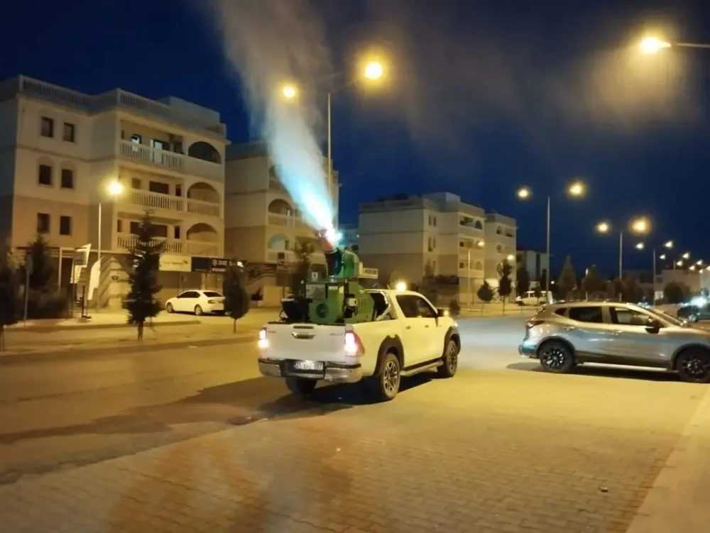 Nusaybin’de haşere ile mücadele ilaçlama başladı   