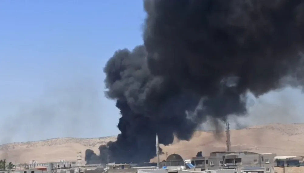 Nusaybin’de korkutan yangın
