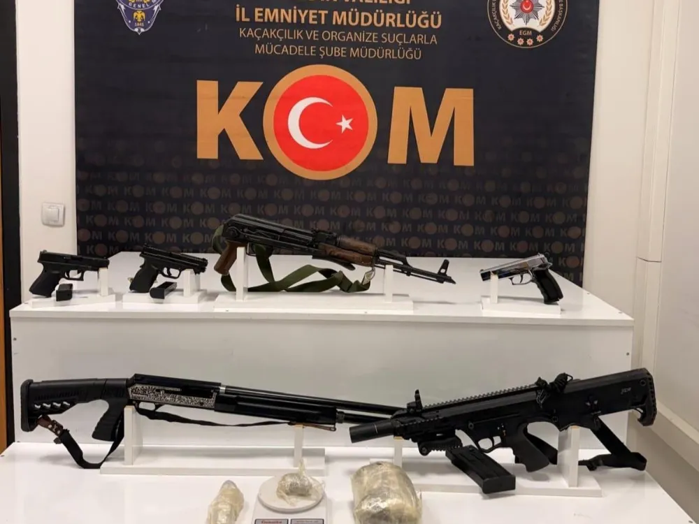 Nusaybin’de silah ve uyuşturucu operasyonu: 3 gözaltı