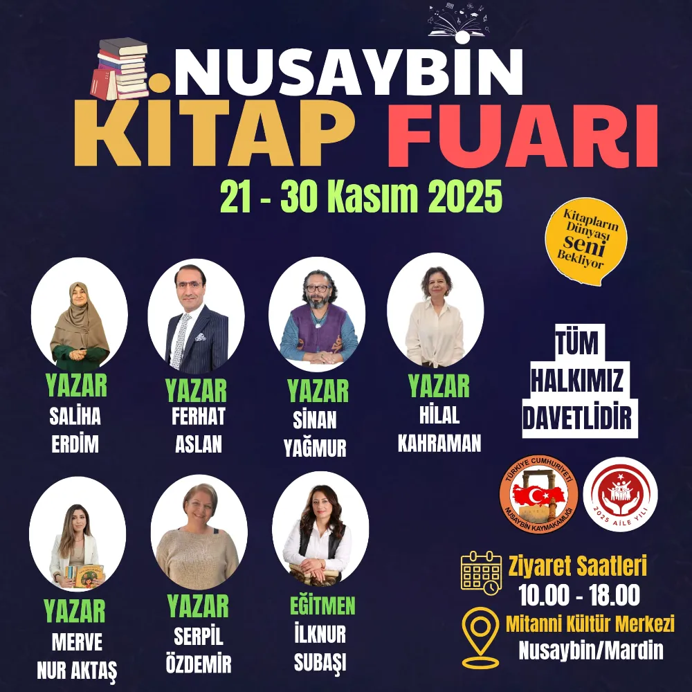 Nusaybin’de İlk Kitap Fuarı Başladı: Kültür ve Edebiyat Severler Mitanni’de Buluşuyor
