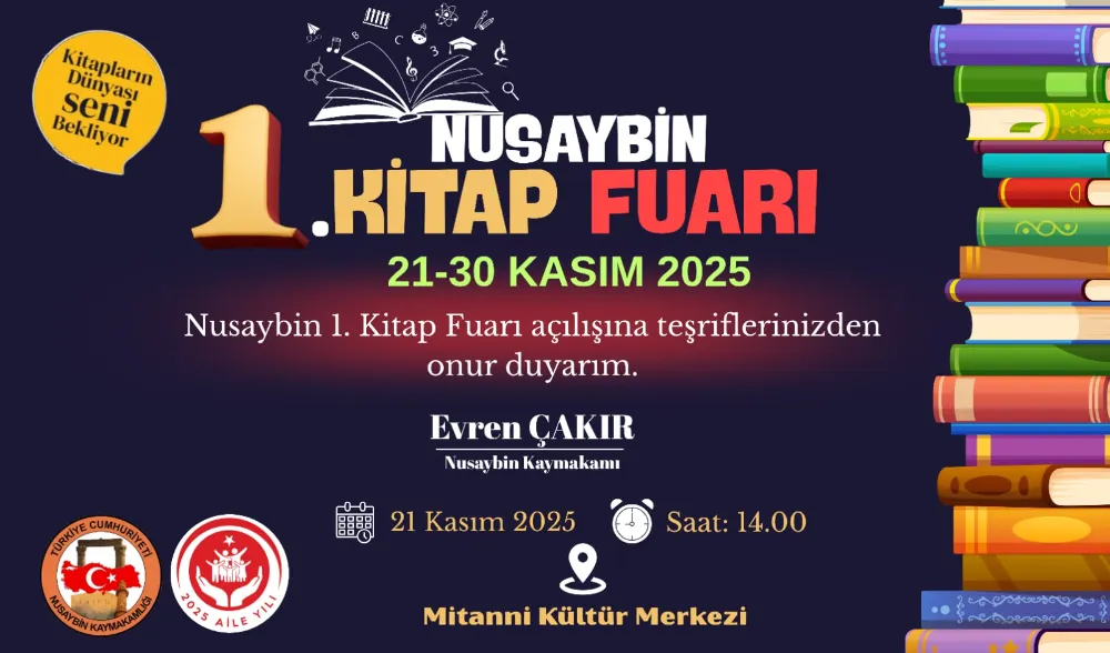 Nusaybin 1. Kitap Fuarı Kapılarını Kitapseverlere Açıyor