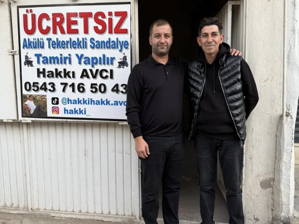 Nusaybin’de Engelli araçlarını ücretsiz tamir eden Avcı’ya ESO Başkanı Özel’den anlamlı destek