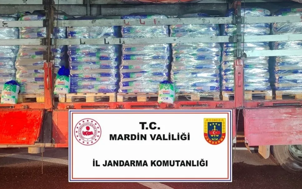 Mardin İl Jandarmadan Operasyon: 25,5 Ton sahte toz deterjan ele geçirildi
