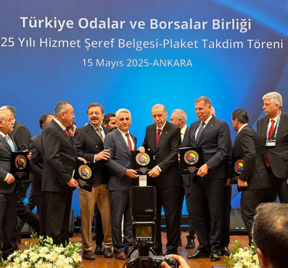 Nusaybin Ticaret Borsası Başkanı Necdet Aktaş’a Cumhurbaşkanından “Hizmet Şeref Belgesi”