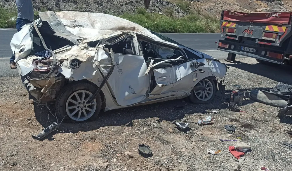 Nusaybin’de feci kaza: Otomobil takla attı, 1 ölü 1 ağır yaralı