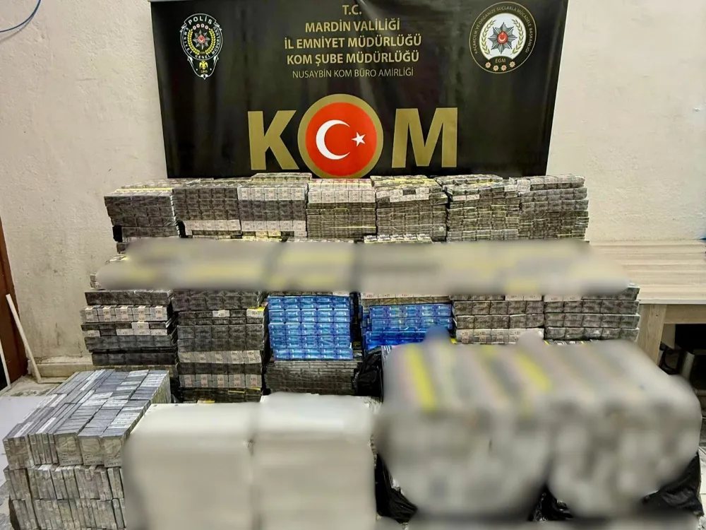 Mardin ve Nusaybin’de Kaçak Sigara Operasyonu: 15 Bin Paket Ele Geçirildi