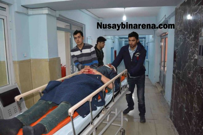 Nusaybin`de Motosiklet kazası: 2 kişi yaralı