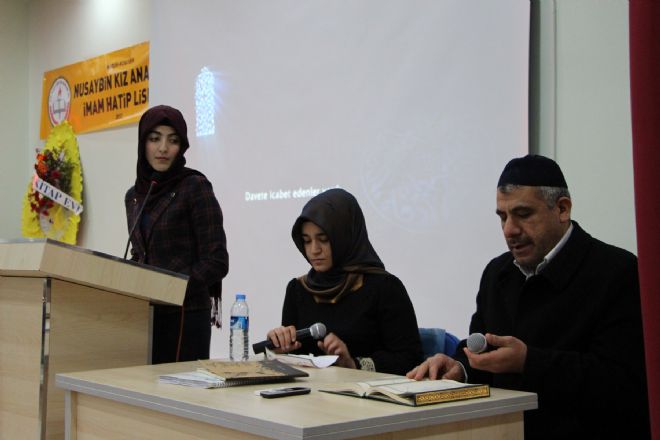 Nusaybin Kız Anadolu İHL`de Mevlid Kandili