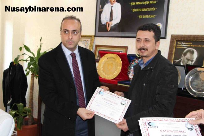 Nusaybin`de 29 girişimci adayına sertifika